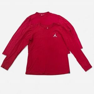 2 Men's Long Sleeve Tees — Air Jordan and GAP Bundle